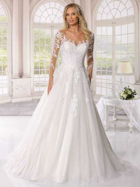 Vestido Noiva Princesa com Mangas 1135.872.117.539.1510 | Casamentos - LB422066
