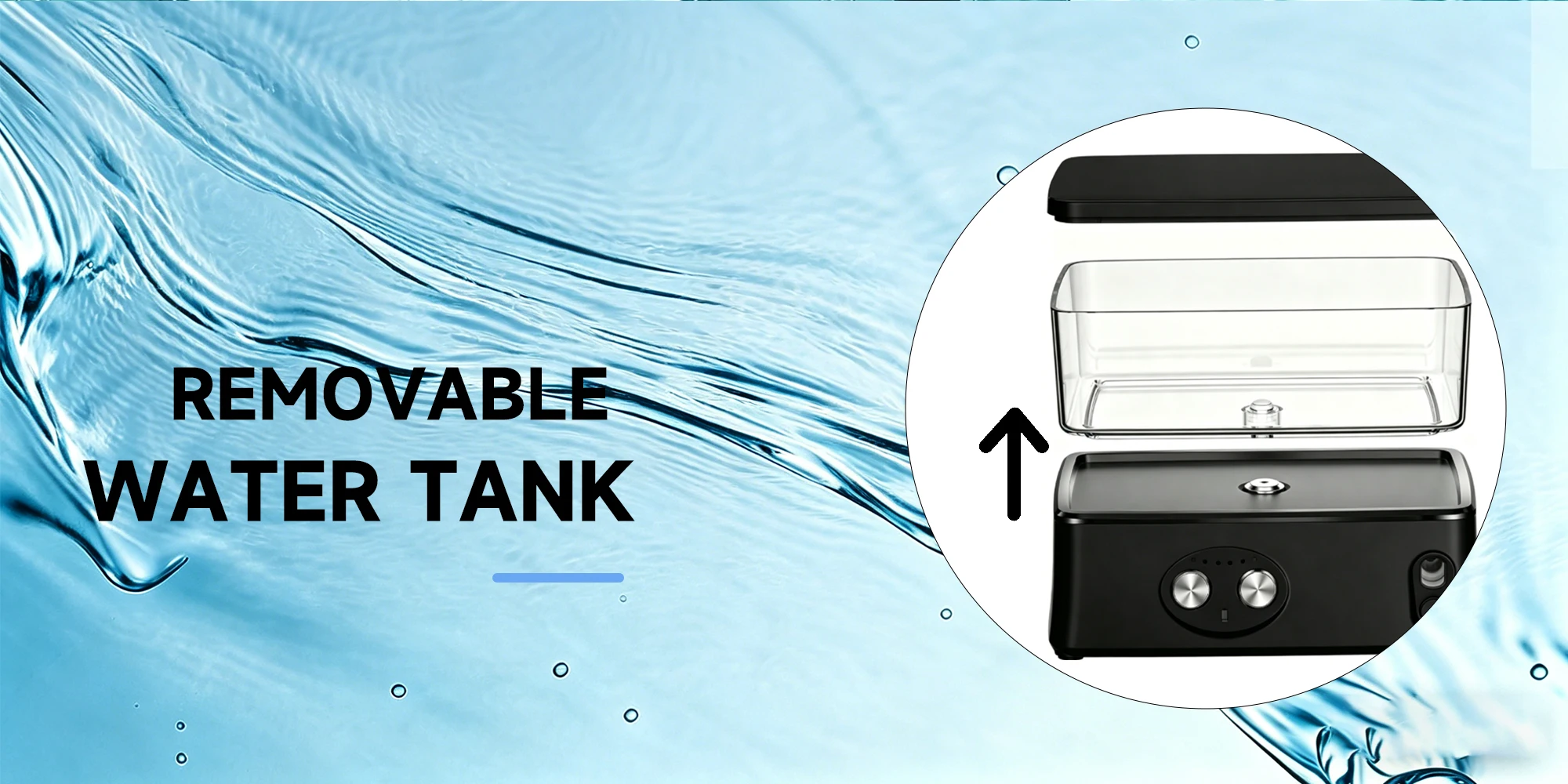 H2ofloss High-Pressure Water Flosser 570ml Large Tank 6 Modes 45-125PSI Rechargeable Dental Irrigator Portable Travel Set - Image 12